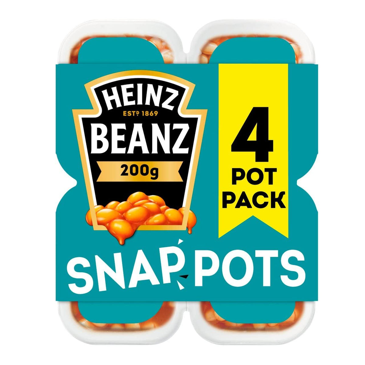 Heinz Beanz Snap Pots - (4x7.0)oz/6pk