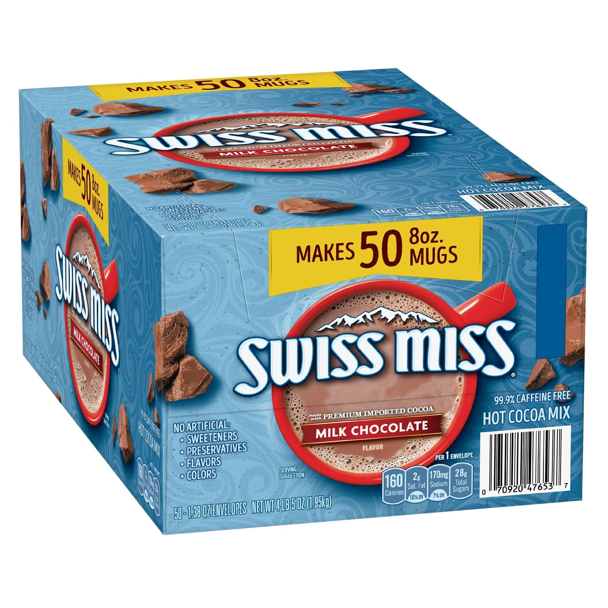 Swiss Miss Milk Chocolate Hot Cocoa Mix Packets - (50x1.38)oz/1pk