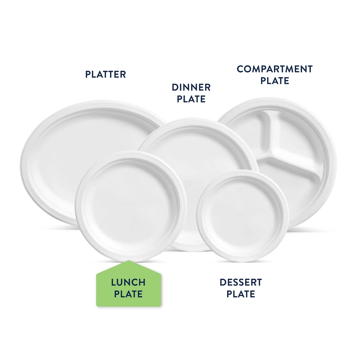 Chinet Classic Lunch Paper Plate 8.75" - 225ct/1pk