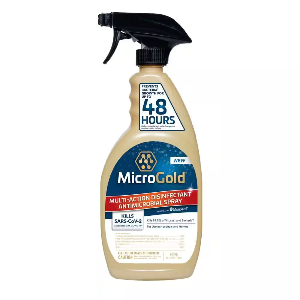MicroGold Multi-Action Disinfectant Antimicrobial Spray - 24oz/6pk