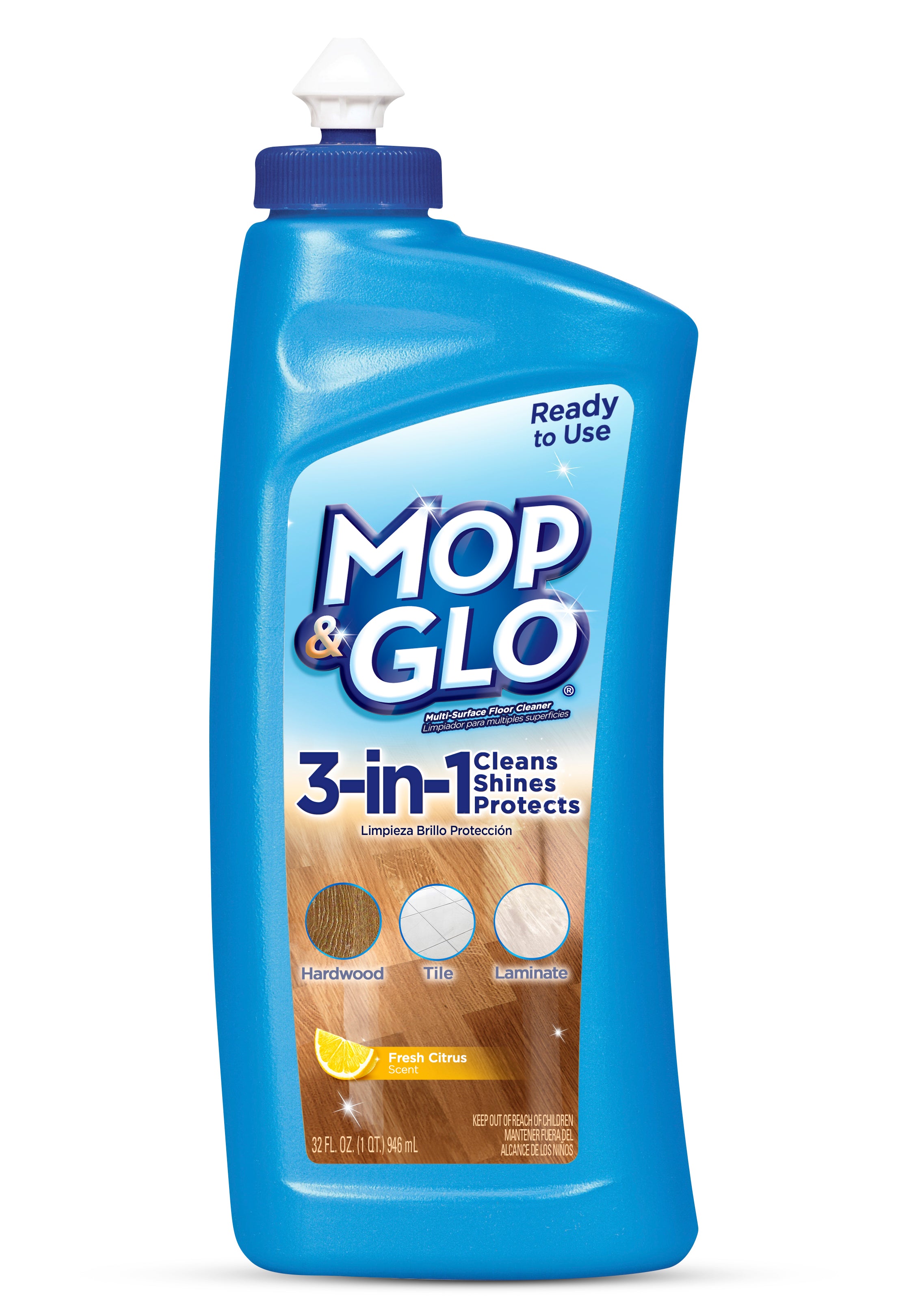 Mop & Glo Triple Action Floor Shine - 32oz/4pk