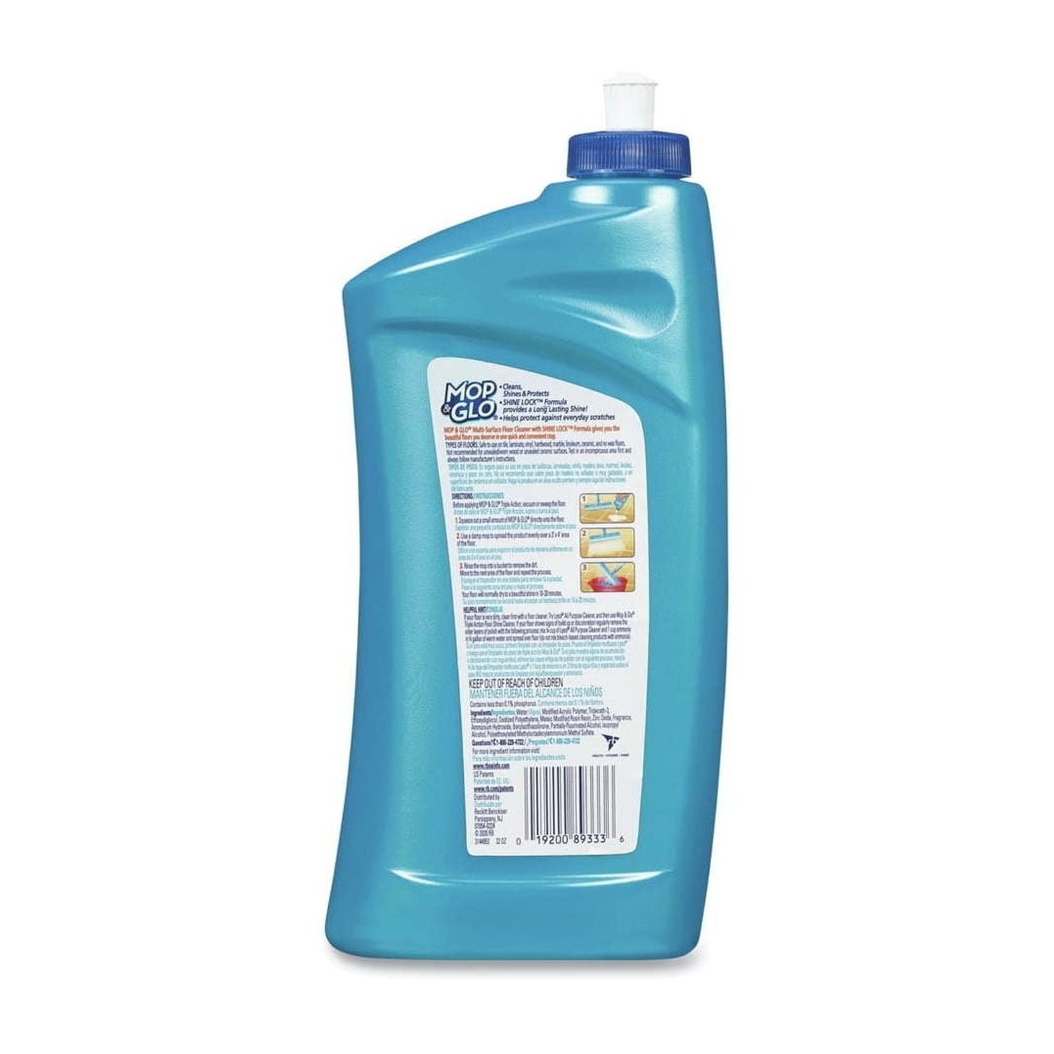 Mop & Glo Triple Action Floor Shine - 32oz/4pk