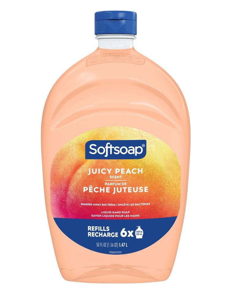 Softsoap Liquid Hand Soap Juicy Peach Scent - 50oz/6pk