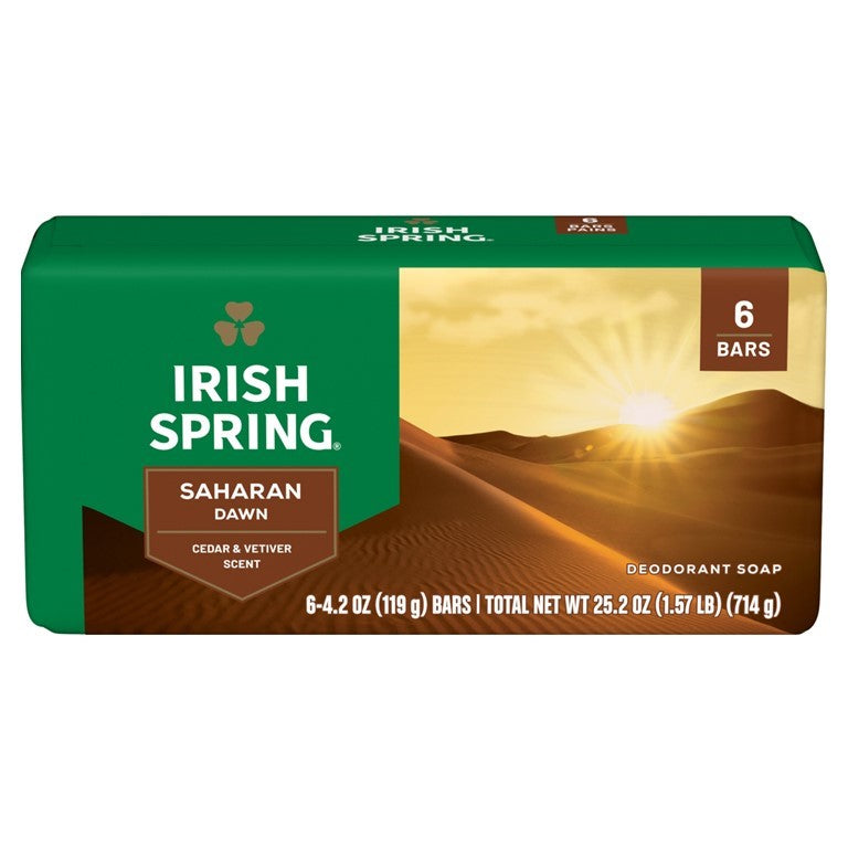 Irish Spring Deodorant Soap Saharan Dawn - (6x4.2)oz/12pk