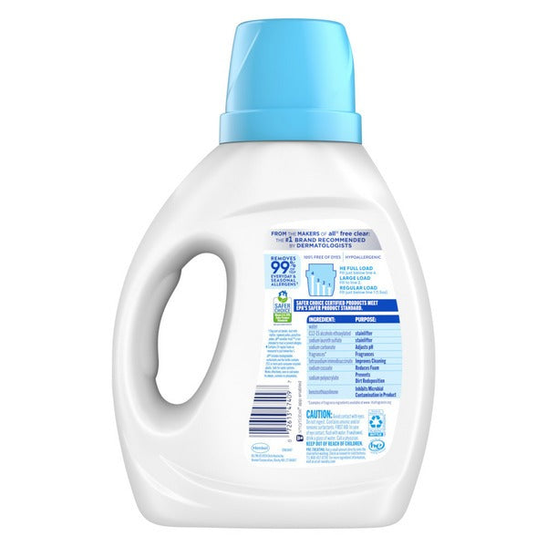 All Ultra Liquid Detergent Sensitive Fresh - 36oz/6pk
