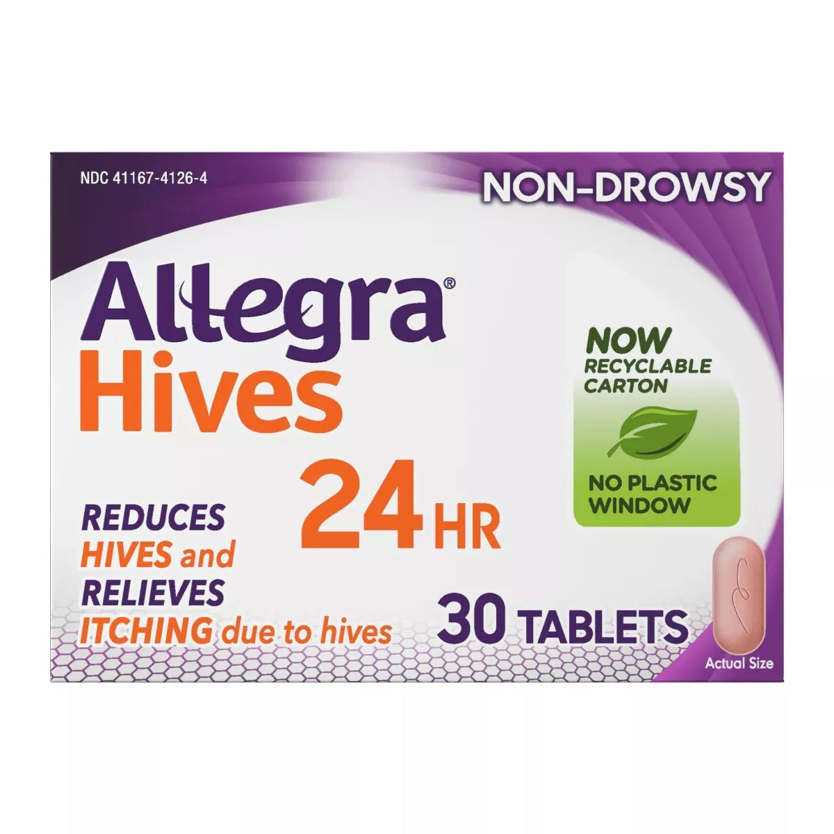 Allegra Adult Hives 24 hour Tablets (180mg) - 30ct/36pk