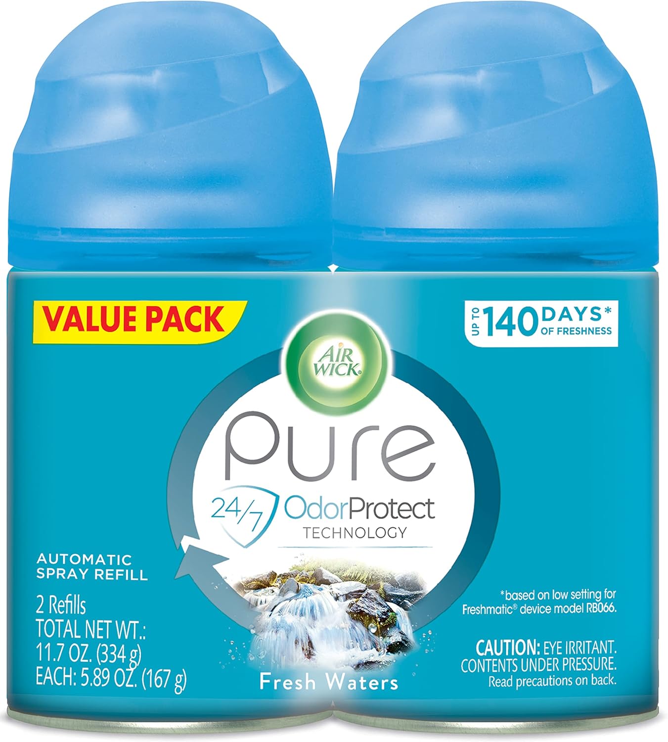 Air Wick Freshmatic Ultra - Twin Refill Fresh Waters - (2x5.89)oz/3pk