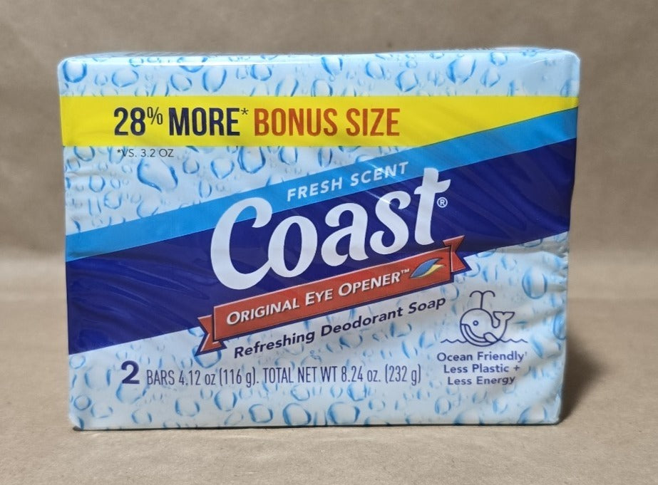 Coast Bath 2-Bar Bonus Classic Scent - (2x4.12)oz/24pk