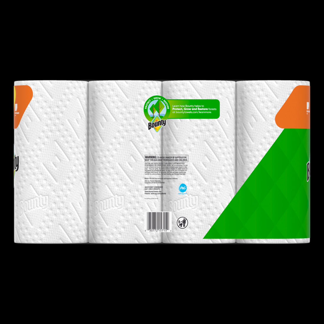 Bounty Paper Towels Full Sheet White Double Rolls - (4x50)ct/6pk