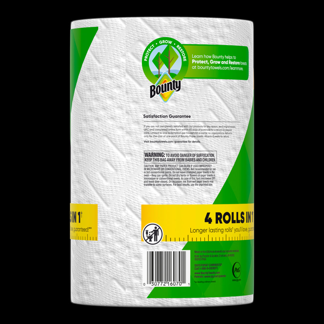 Bounty Paper Towels Select-A-Size White Mega Roll - (1x164)ct/12pk