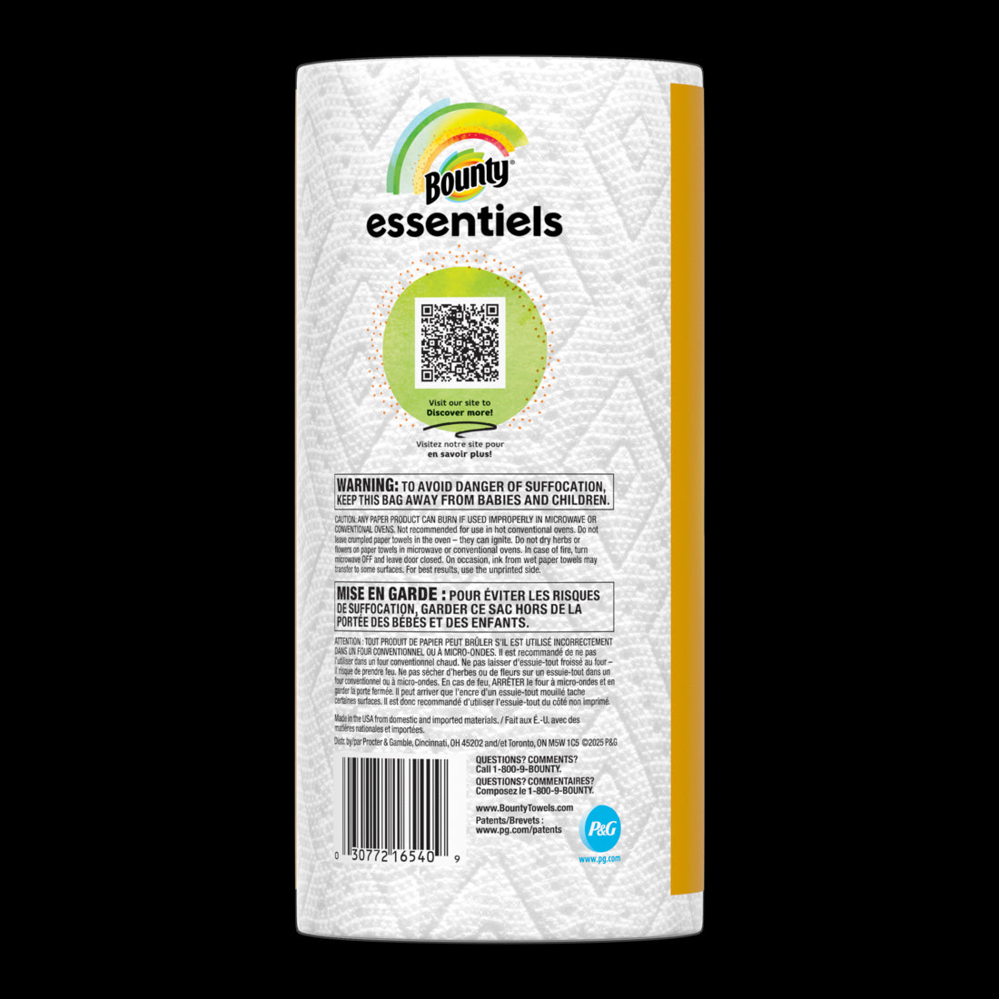 Bounty Essentials Select-A-Size Paper Towels White Double Roll - (1x108)ct/24pk