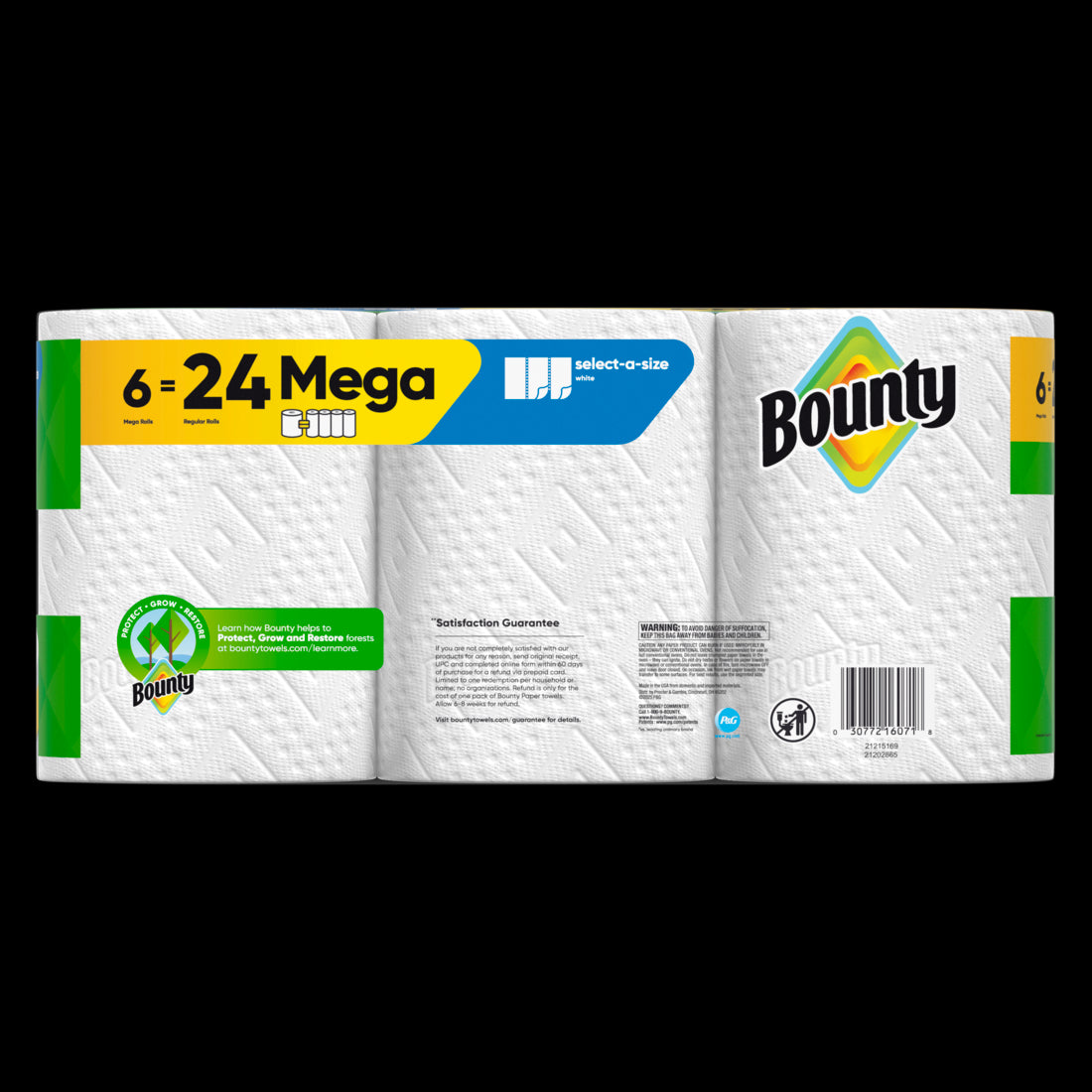 Bounty Paper Towels Select-A-Size White Mega Rolls - (6x164)ct/1pk