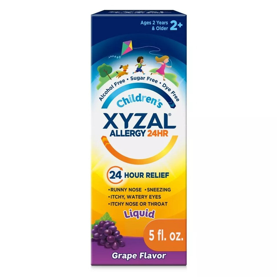Children's Xyzal Allergy 24 hour Oral Solution Grape - 5oz/24pk