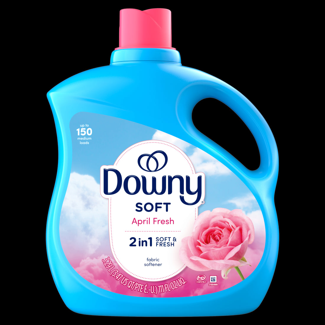 Downy Soft 2 in 1 Soft and Fresh Liquid Fabric Softener April Fresh 150 loads - 111oz/4pk