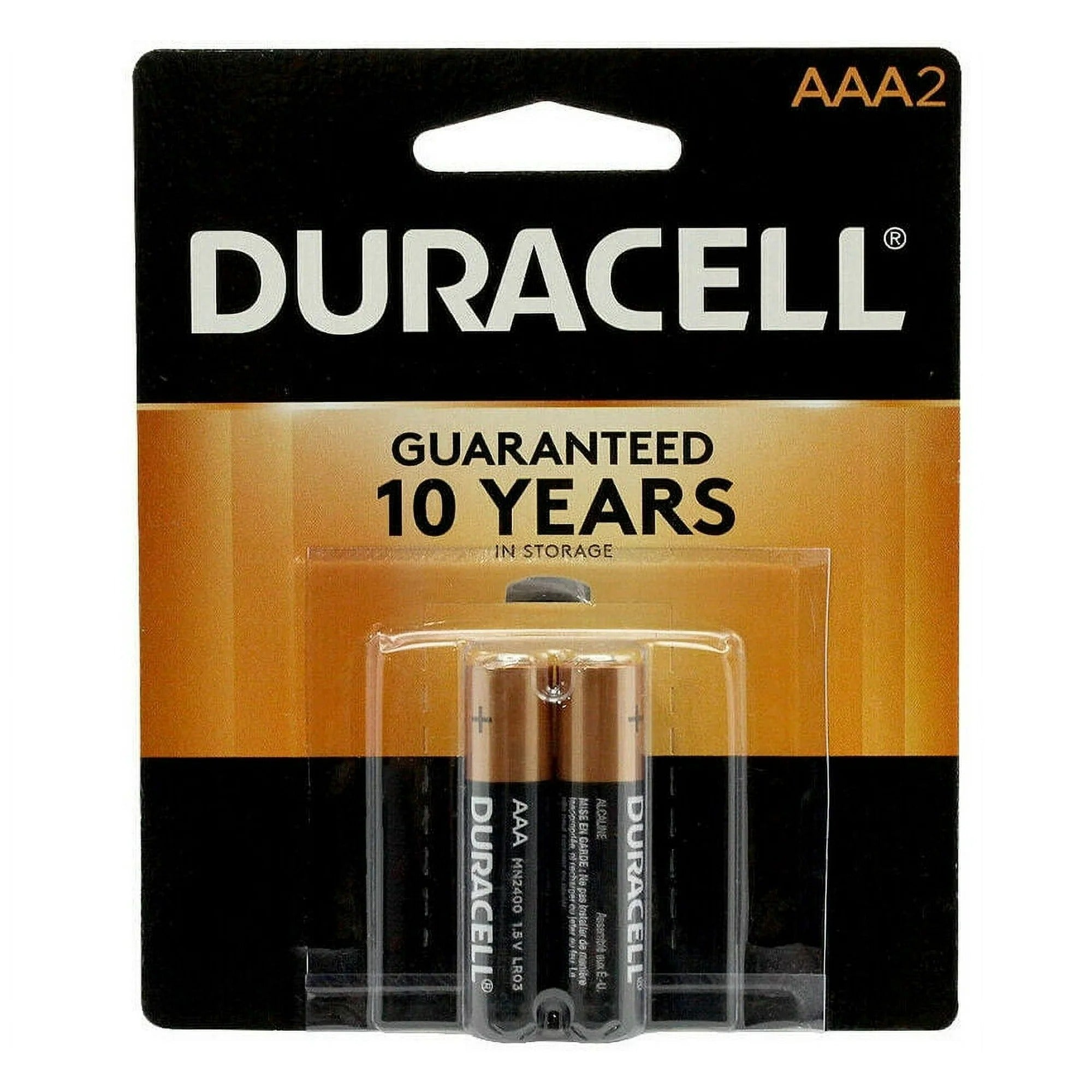 DURACELL Batteries "AAA - 2" Coppertop - 2PACK USA - 18pk