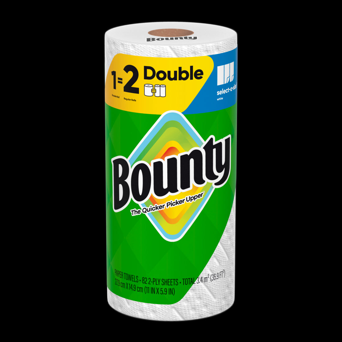 Bounty Paper Towels Select-A-Size White Double Roll - (1x82)ct/24pk