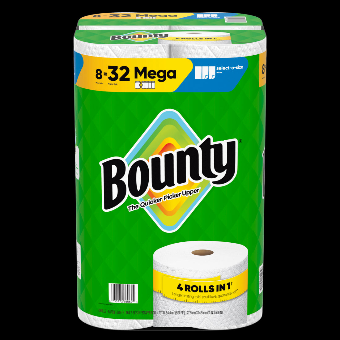 Bounty Paper Towels Select-A-Size White Mega Rolls - (8x164)ct/1pk