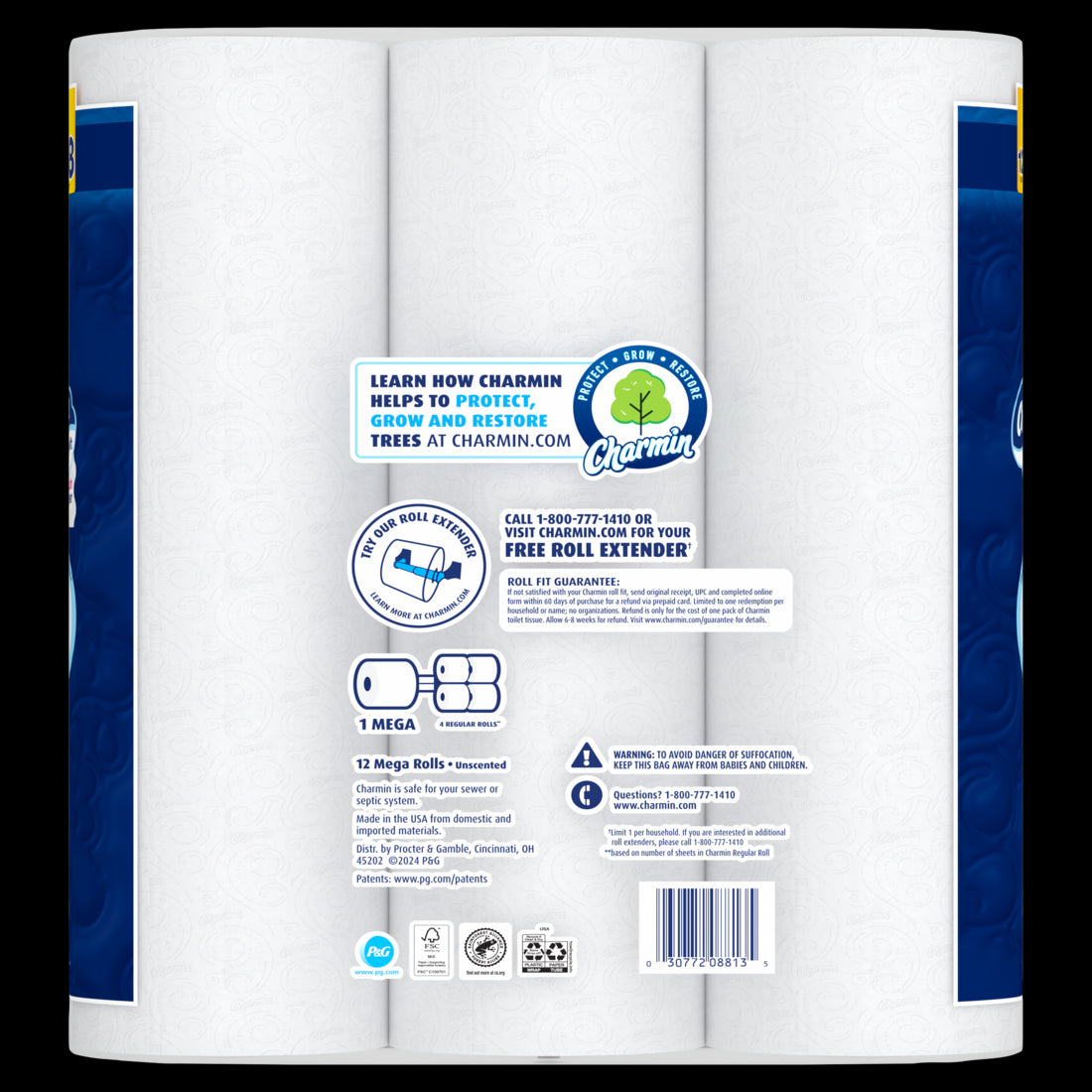 Charmin Ultra Soft Toilet Paper Mega Rolls - (12x224)ct/4pk
