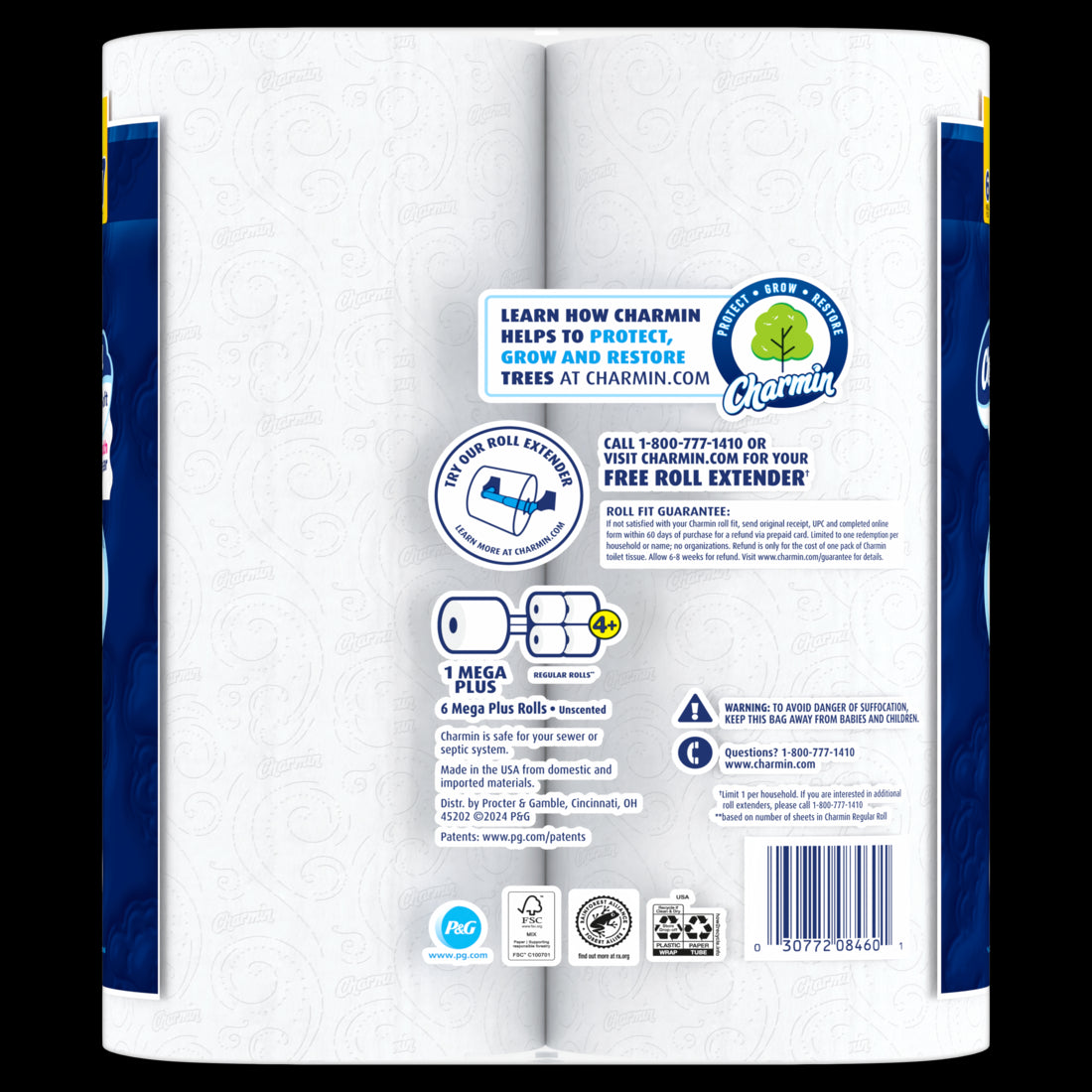 Charmin Ultra Soft Toilet Paper Mega Plus Rolls - (6x252)ct/3pk