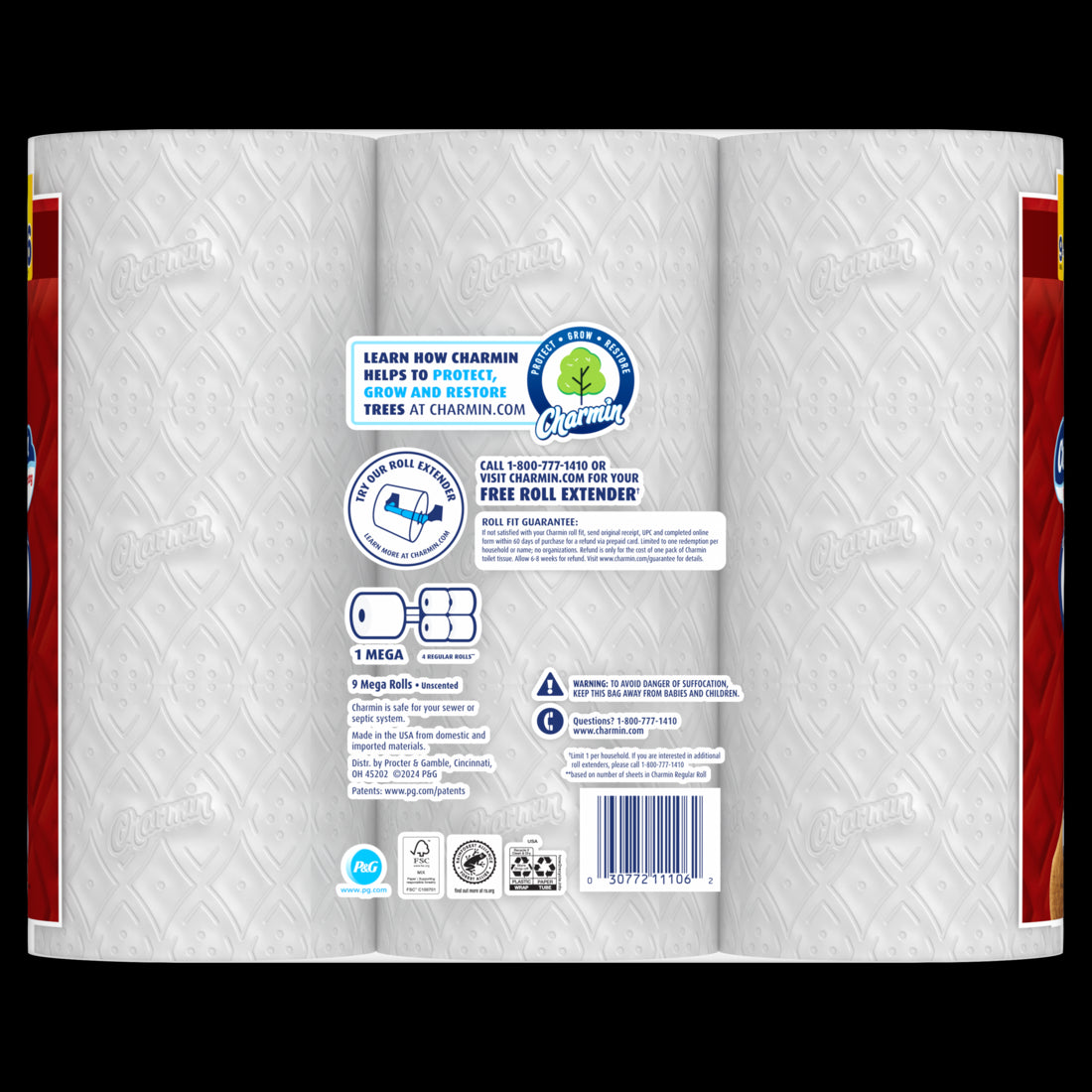 Charmin Ultra Strong Toilet Paper Mega Rolls - (9x220)ct/4pk