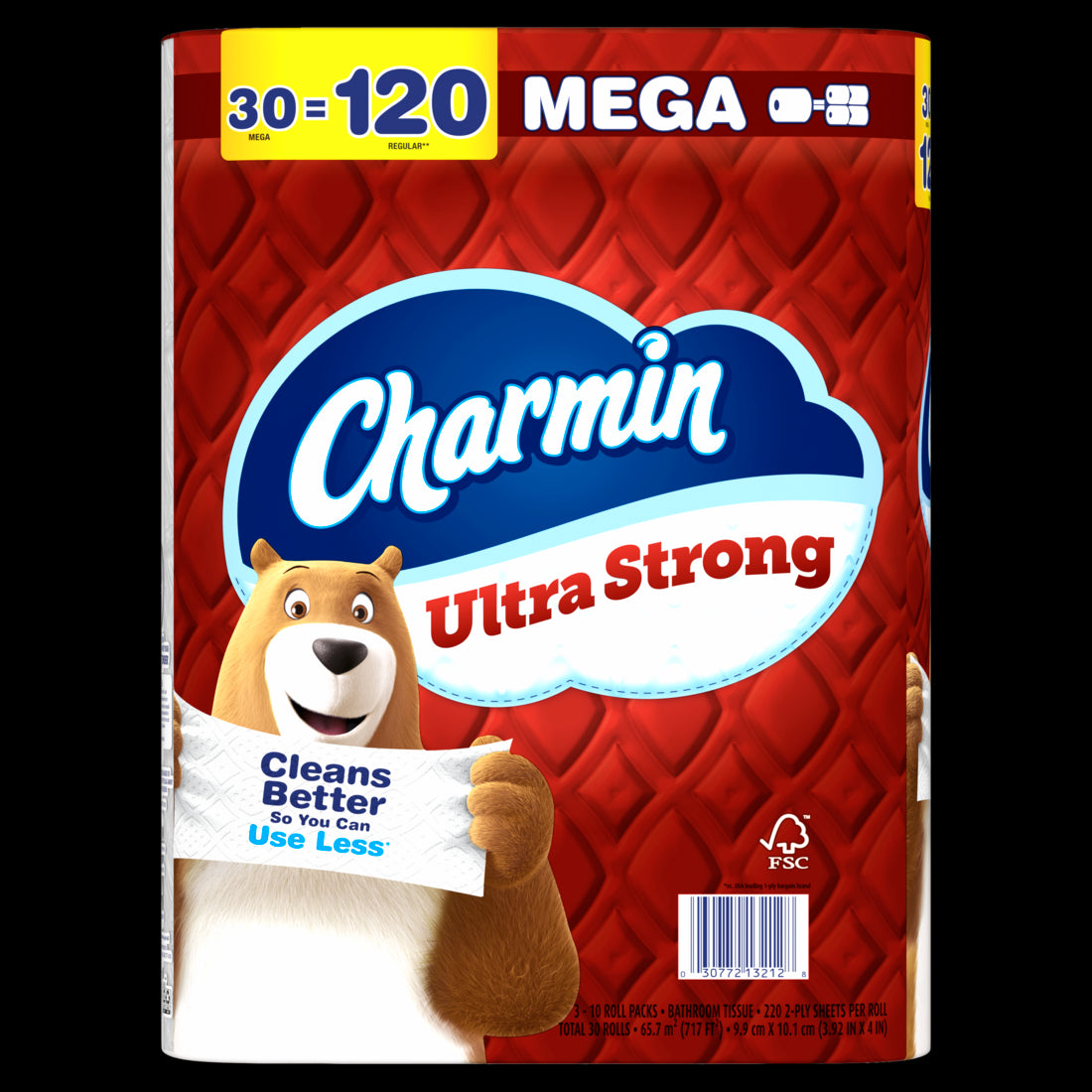 Charmin Ultra Strong Toilet Paper Mega Rolls 220 sheets per roll - 30ct/1pk