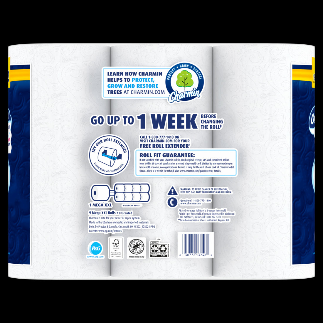 Charmin Ultra Soft Toilet Paper Mega XXL Rolls - (9x440)ct/2pk