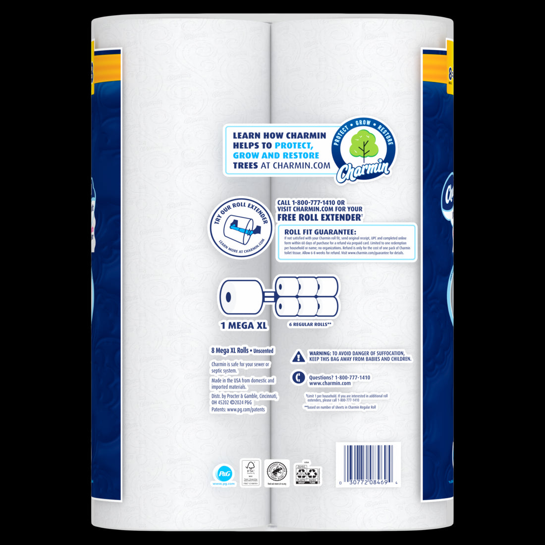 Charmin Ultra Soft Toilet Paper Mega XL Rolls - (8x336)ct/3pk