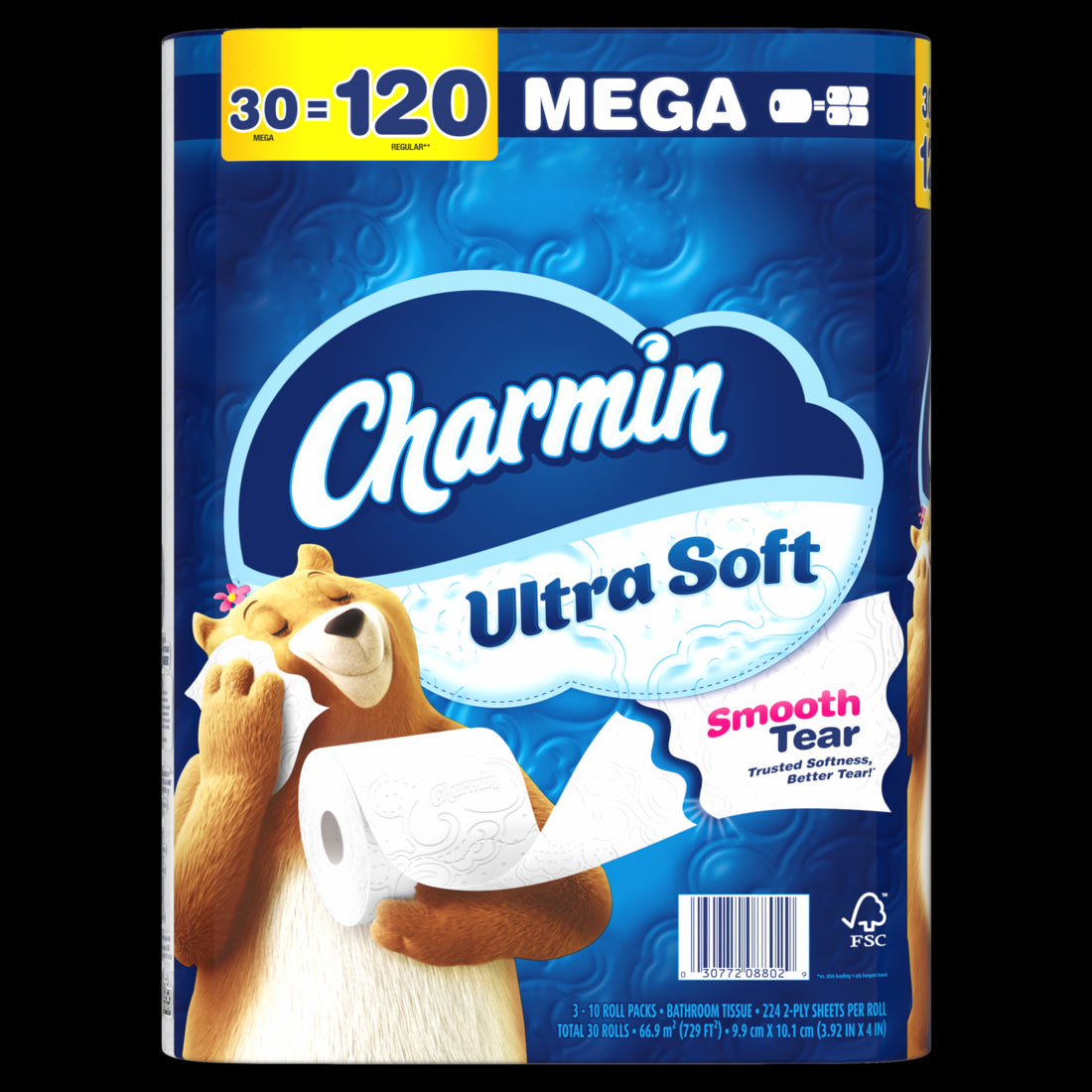 Charmin Ultra Soft Toilet Paper Mega Rolls - (10x224)ct/3pk