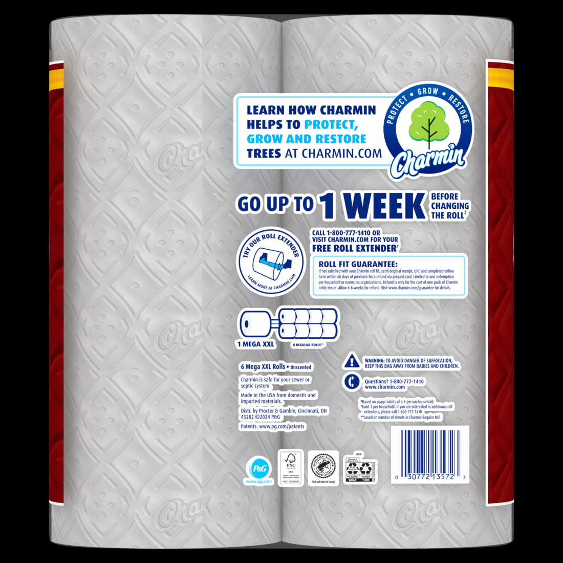 Charmin Ultra Strong Toilet Paper Mega XXL Rolls - (6x440)ct/3pk