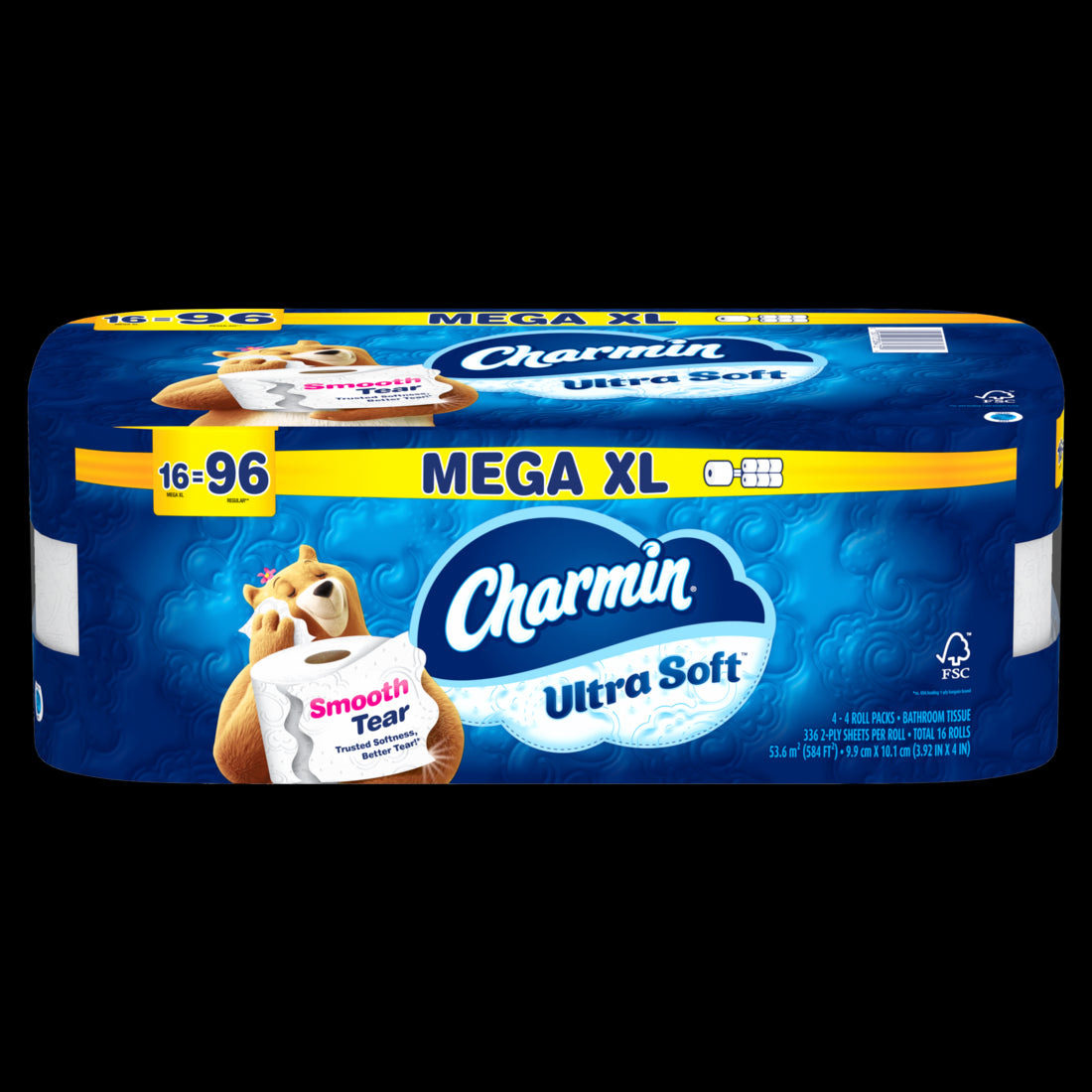 Charmin Ultra Soft Toilet Paper Mega XL Rolls - (4x336)ct/4pk
