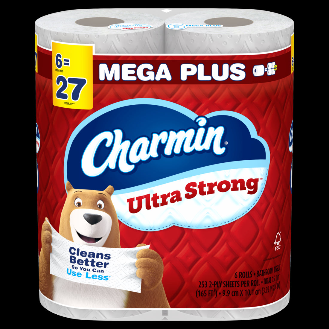 Charmin Ultra Strong Toilet Paper Mega Plus Rolls - (6x253)ct/3pk