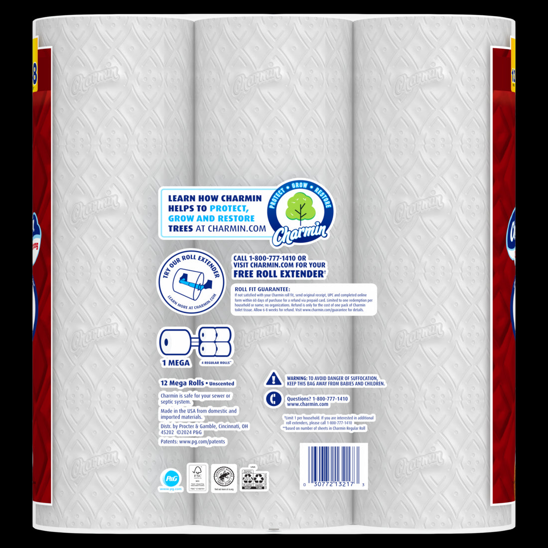 Charmin Ultra Strong Toilet Paper Mega Rolls - (12x220)ct/4pk