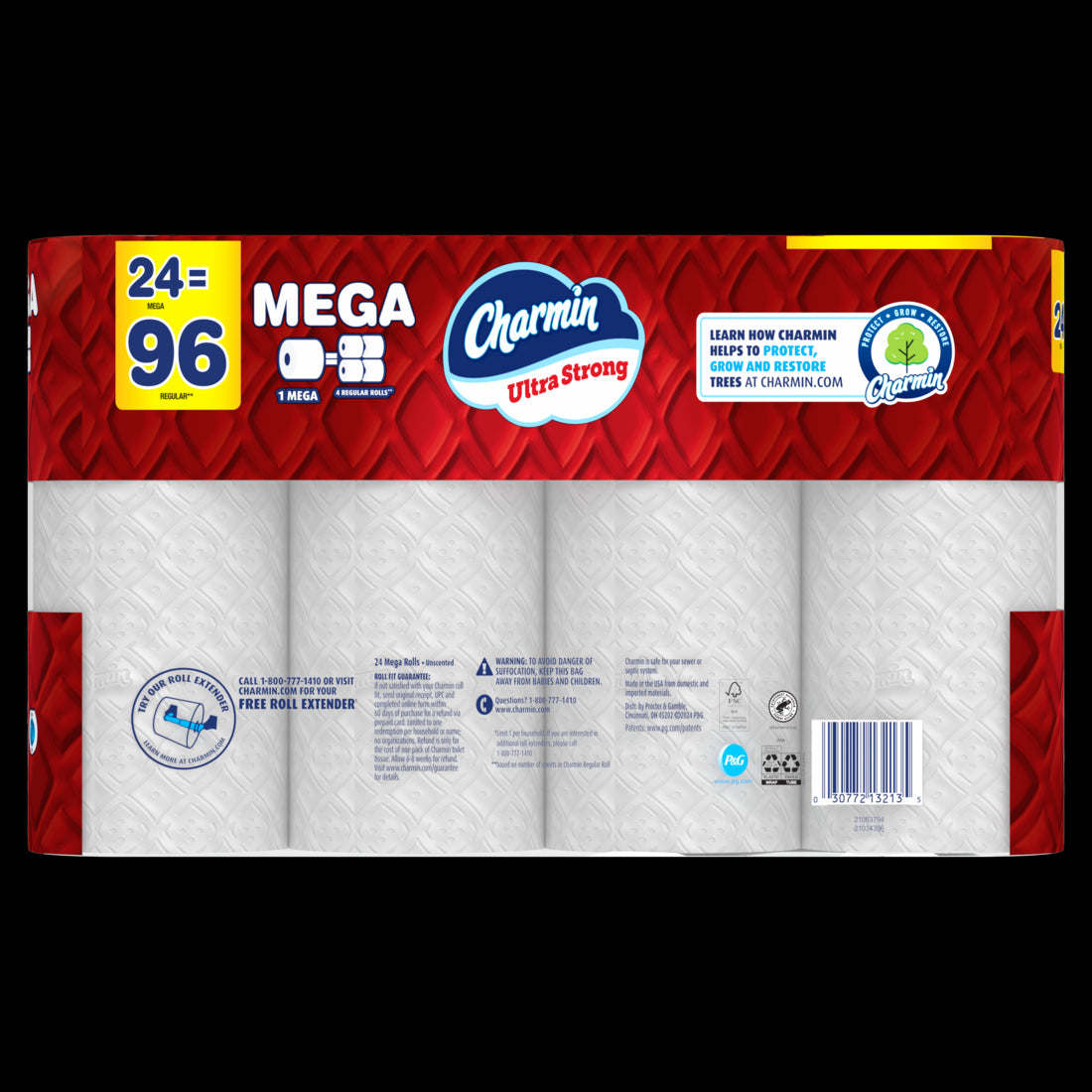 Charmin Ultra Strong Toilet Paper Mega Rolls 220 sheets per roll - 24ct/1pk