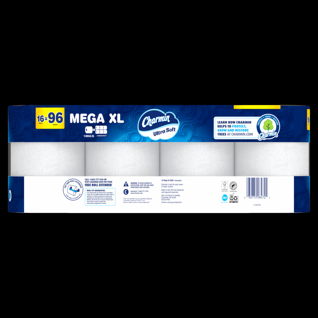 Charmin Ultra Soft Toilet Paper Mega XL Rolls - (4x336)ct/4pk