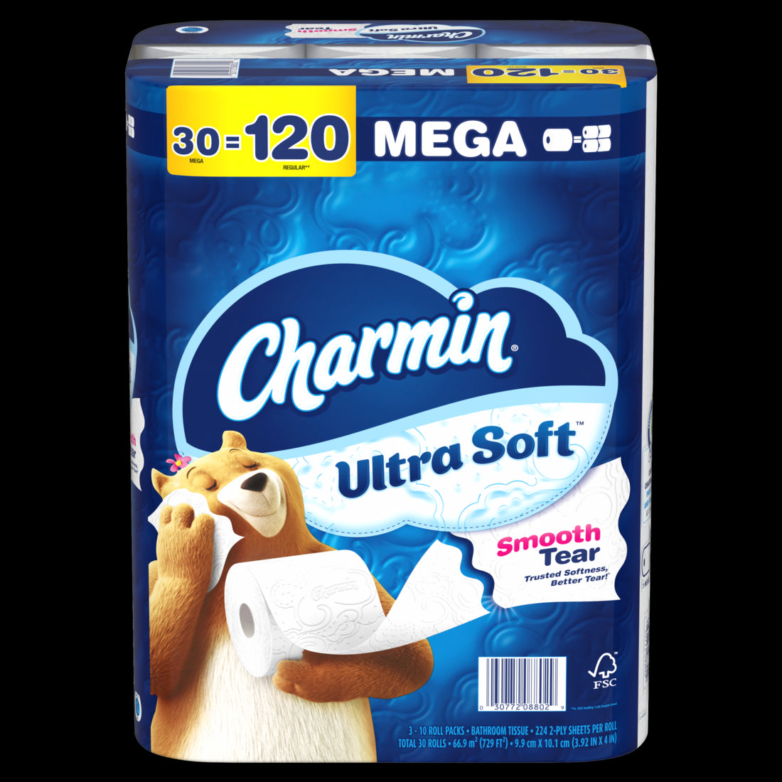 Charmin Ultra Soft Toilet Paper Mega Rolls - (10x224)ct/3pk
