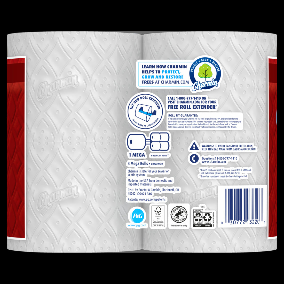 Charmin Ultra Strong Toilet Paper Mega Rolls - (4x220)ct/8pk