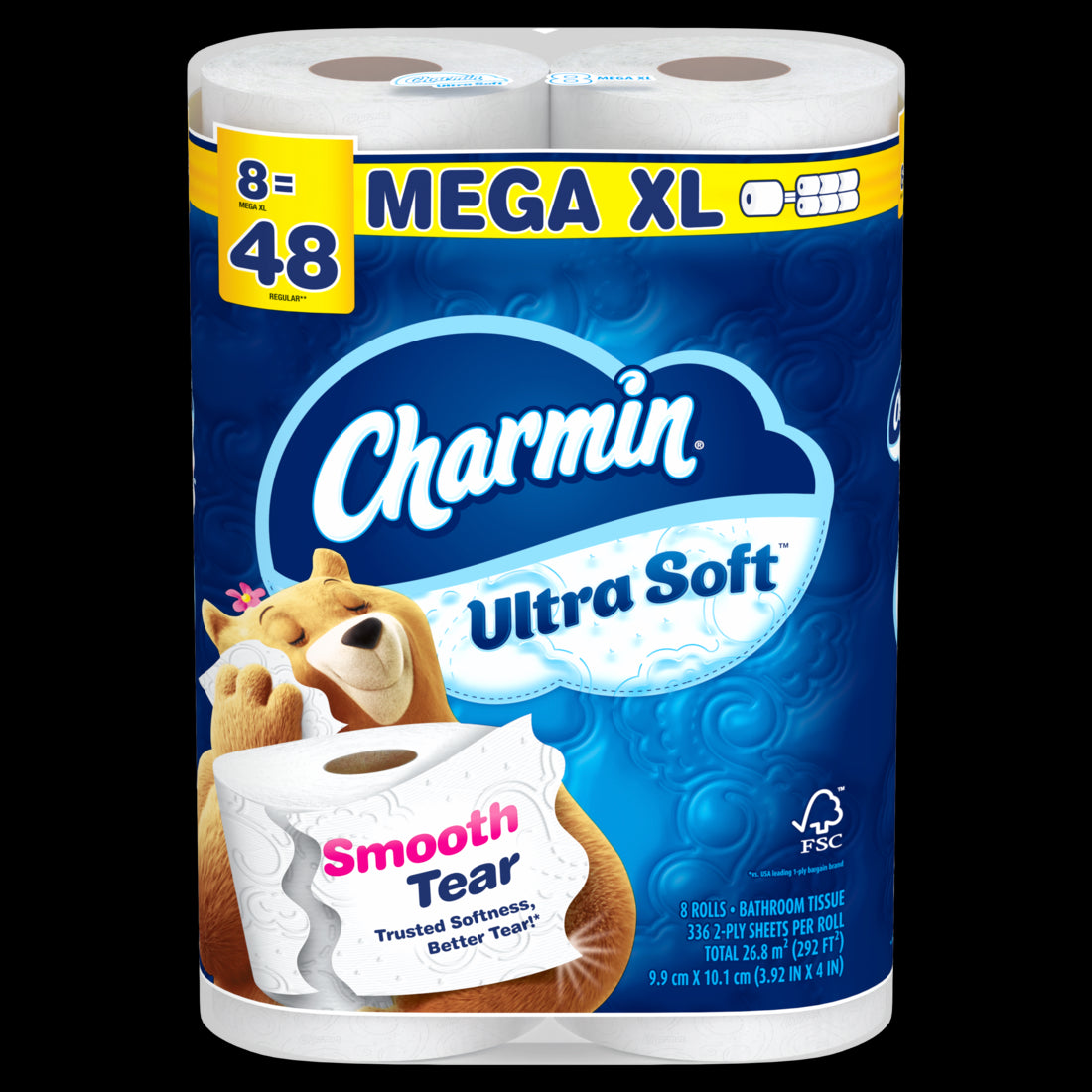 Charmin Ultra Soft Toilet Paper Mega XL Rolls - (8x336)ct/3pk