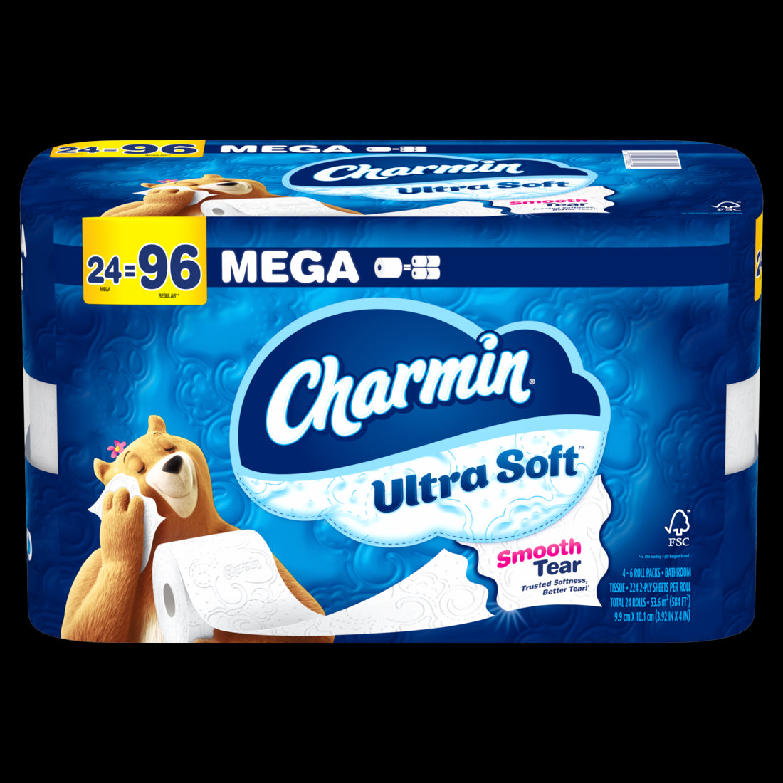 Charmin Ultra Soft Toilet Paper Mega Rolls - (6x224)ct/4pk