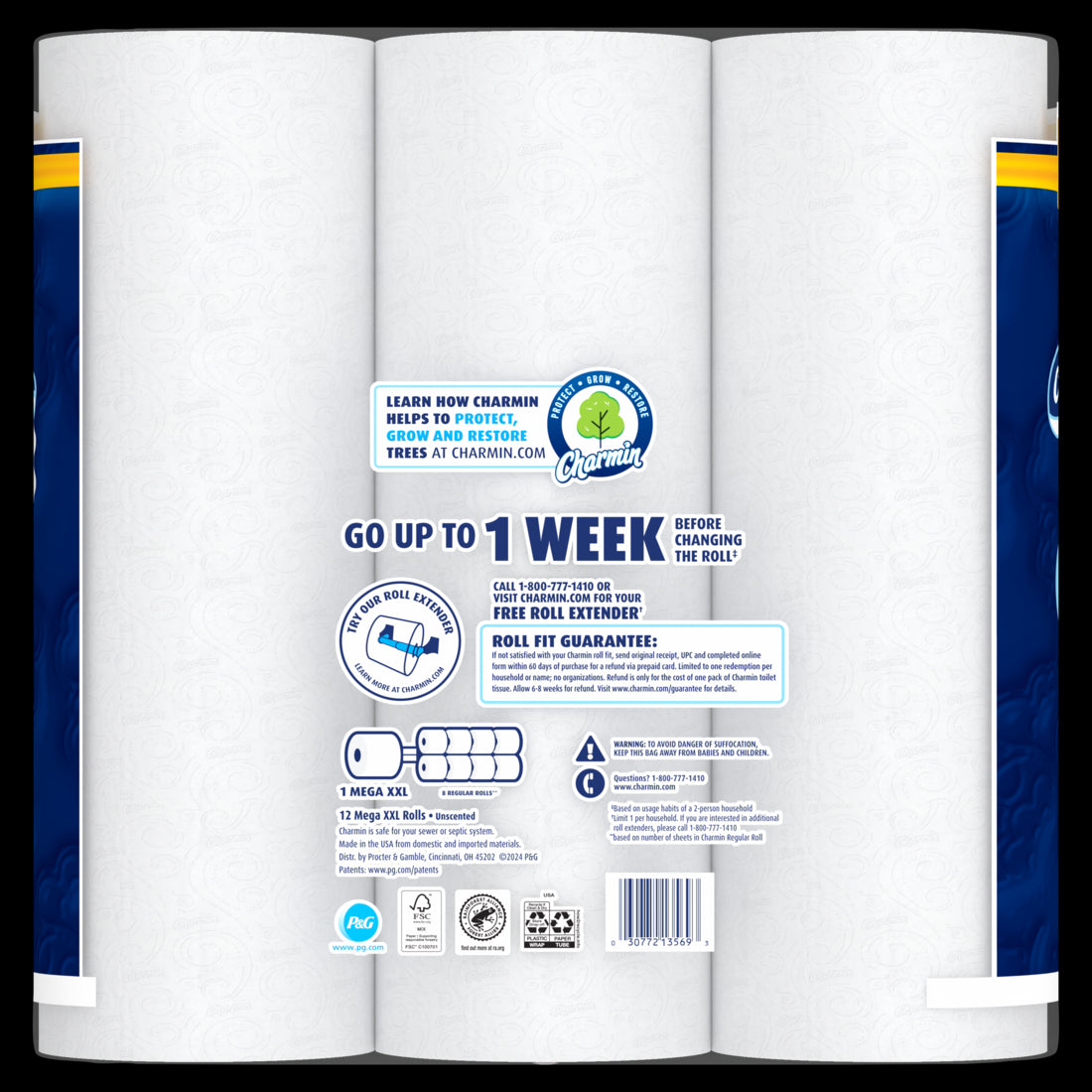 Charmin Ultra Soft Toilet Paper Mega XXL Rolls - (12x440)ct/2pk
