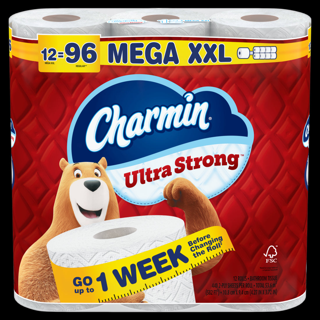 Charmin Ultra Strong Toilet Paper Mega XXL Rolls - (2x440)ct/2pk
