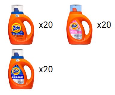 Tide Display LQ WTD HE Ori Free Oxi QDRP - 60pk
