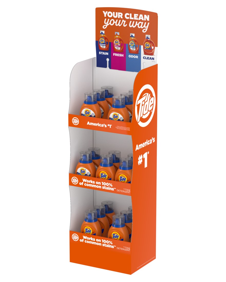 Tide Display Liquid Floorstand - 18pk