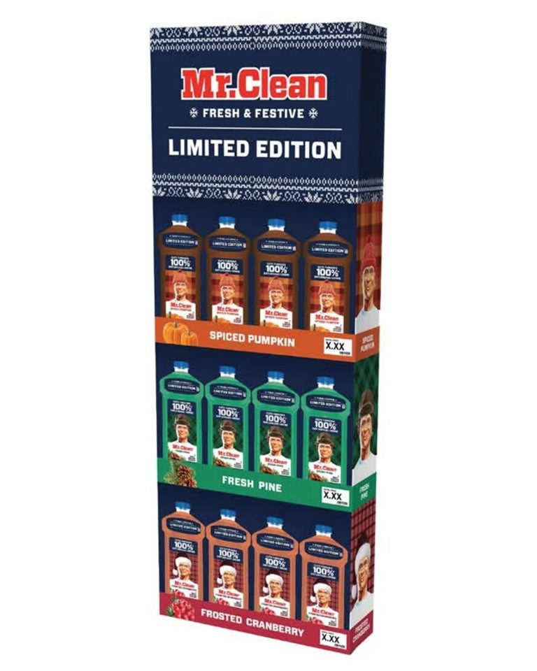 Mr. Clean Display Seasonal Liquids PDQ B25 Nt - 12pk