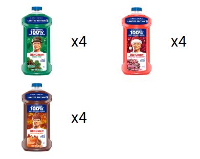 Mr. Clean Display Seasonal Liquids PDQ B25 Nt - 12pk