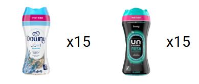 Downy Display Beads 5.0 oz Trial Size FD3S - 5oz/30pk