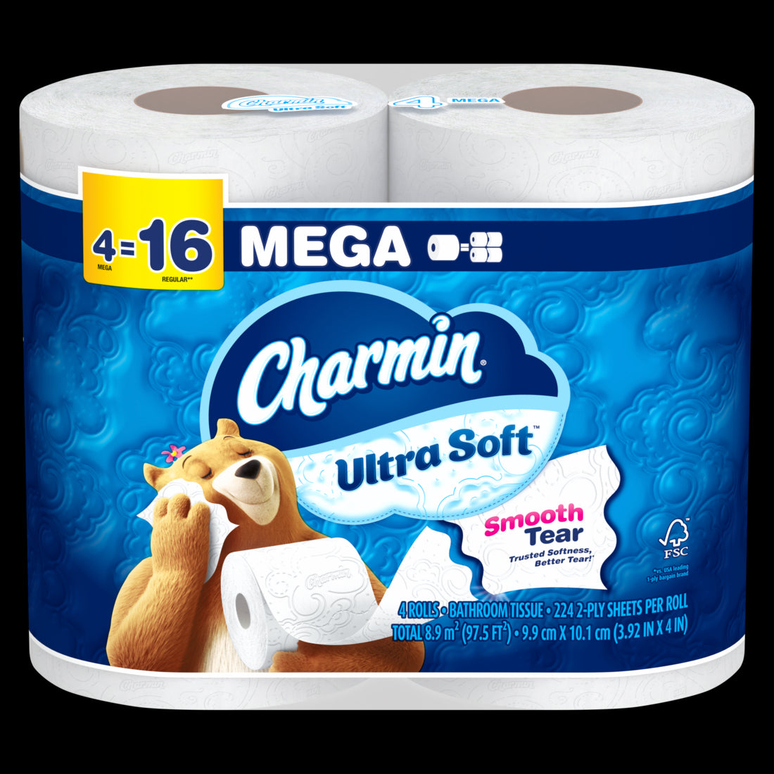 Charmin Ultra Soft Toilet Paper Mega Rolls - (4x224)ct/8pk
