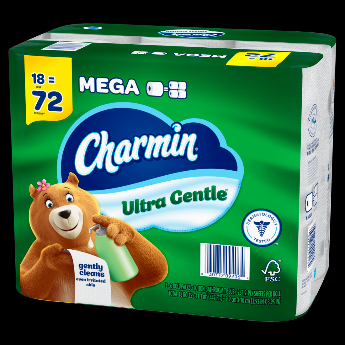 Charmin Ultra Gentle Toilet Paper Mega Rolls - (6x231)ct/3pk