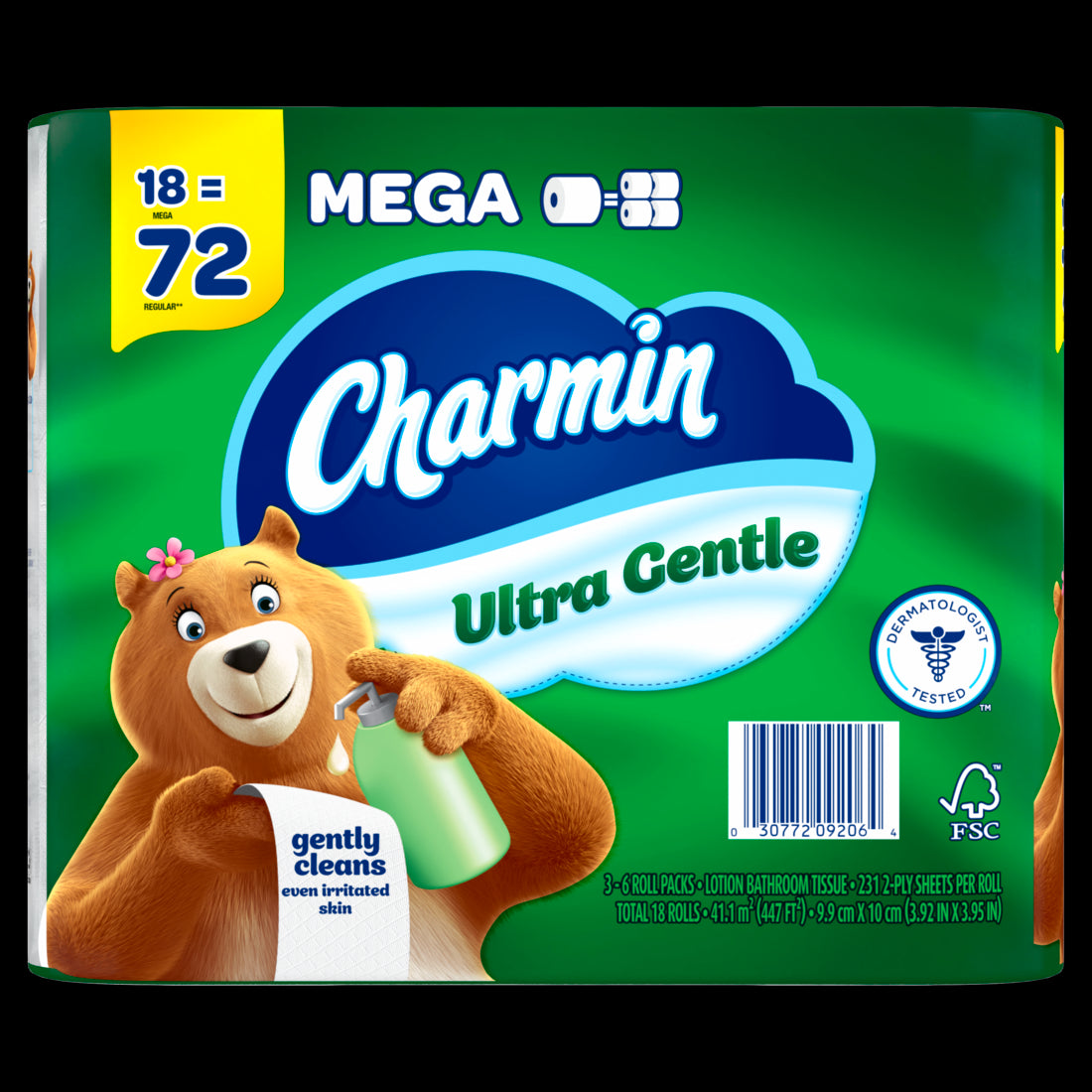 Charmin Ultra Gentle Toilet Paper Mega Rolls - (6x231)ct/3pk