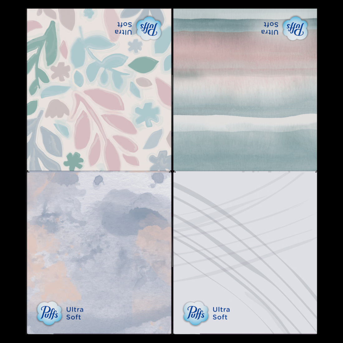 Puffs Ultra Soft Facial Tissues Mega Cube Boxes - (4x72)ct/6pk