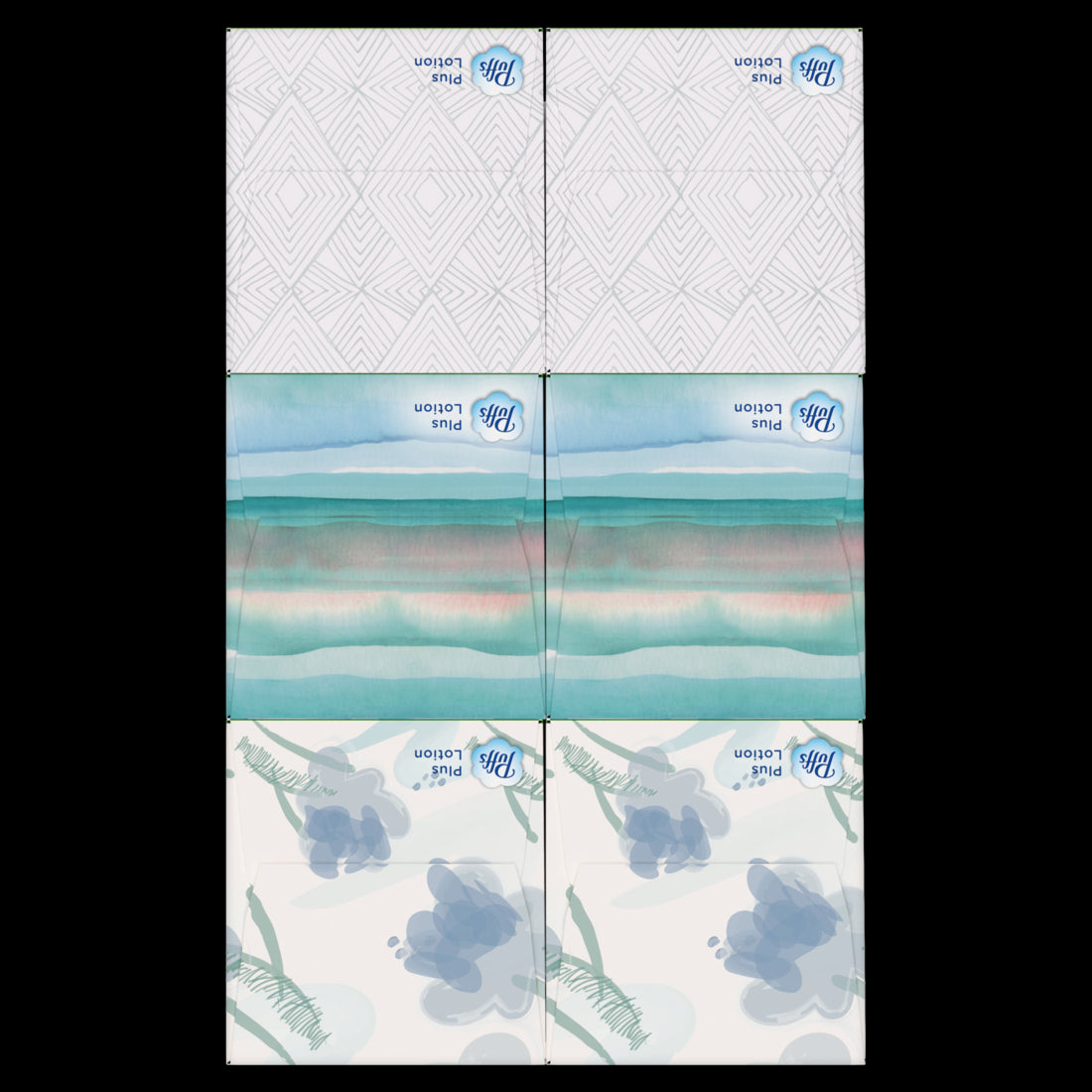 Puffs Plus Lotion Facial Tissue Mega Cube Boxes - (6x72)ct/4pk